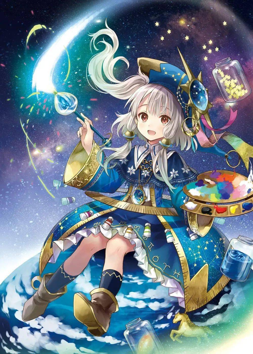 漫画少女美术画简单_美少女漫画_漫画少女美丽头像