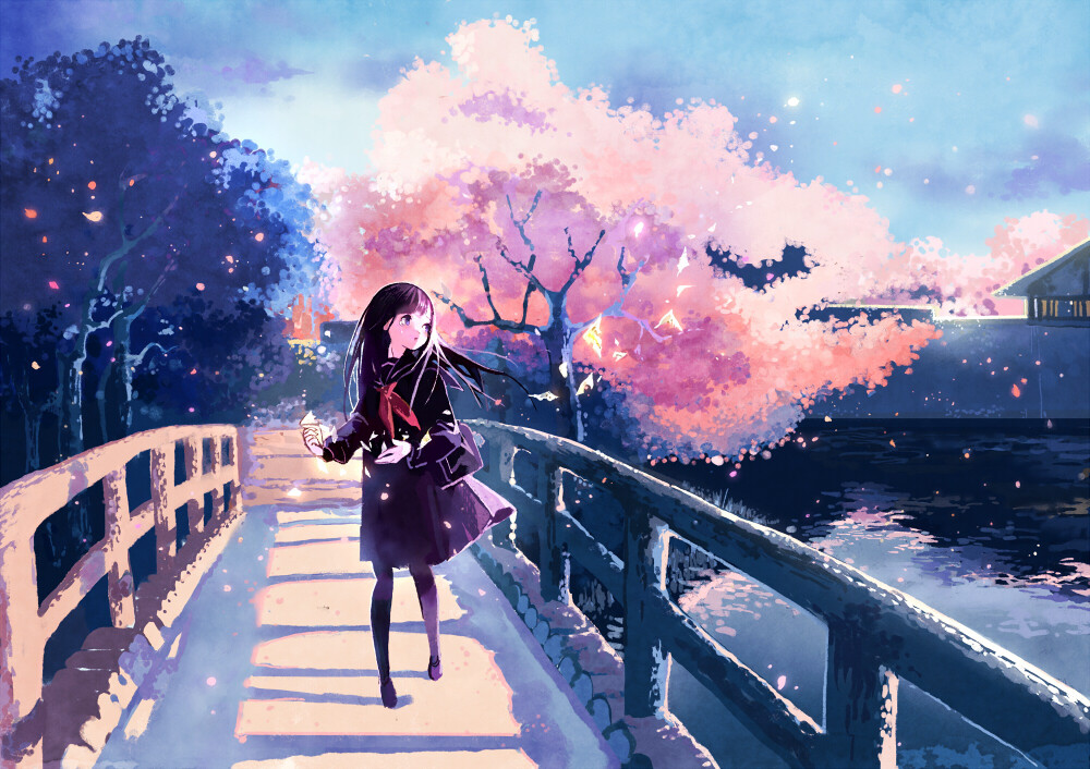 热爱二次元的少女，追寻樱花草动漫之梦