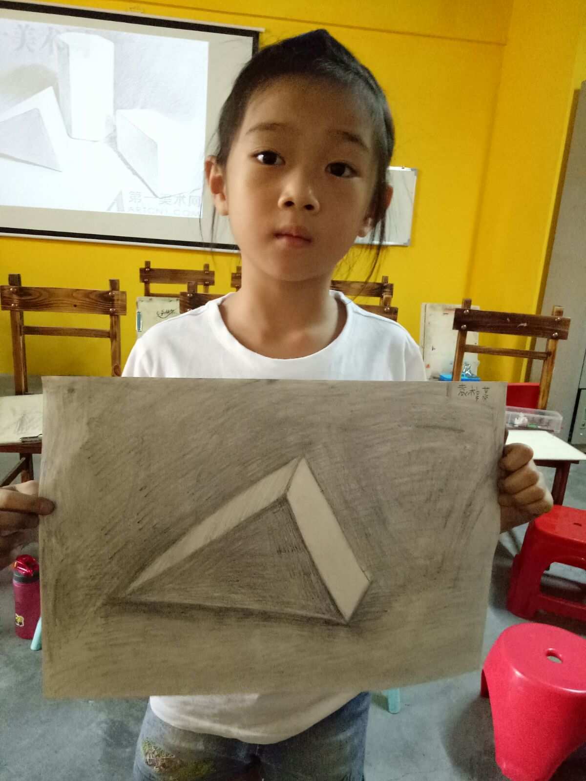学画三角体_三角体怎么画_三角体画法步骤图片
