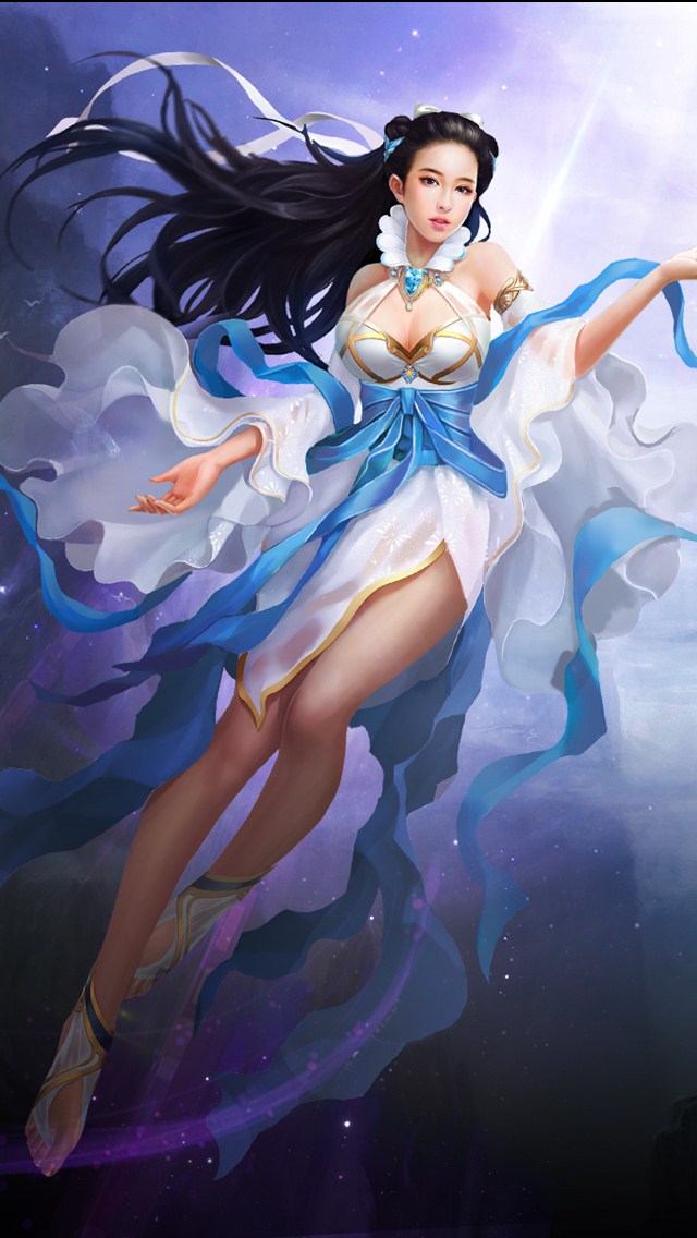 手机游戏广告美女-手机游戏广告里的美女角色设计之美